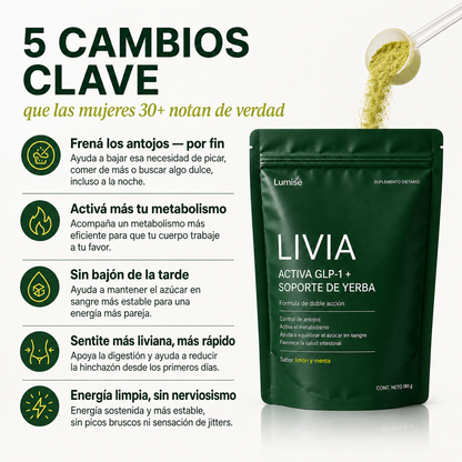 LIVIA | Antojos, Energía y Bienestar Digestivo